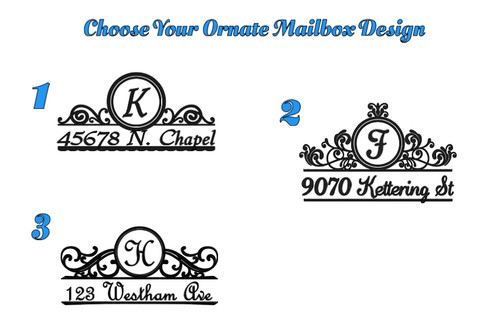 Custom mailbox address vinyl - address,