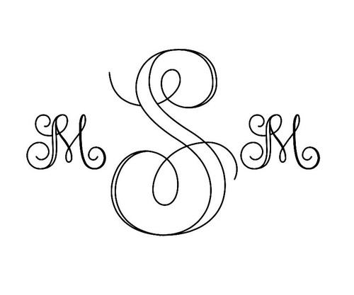 Custom monogram decal - custom,