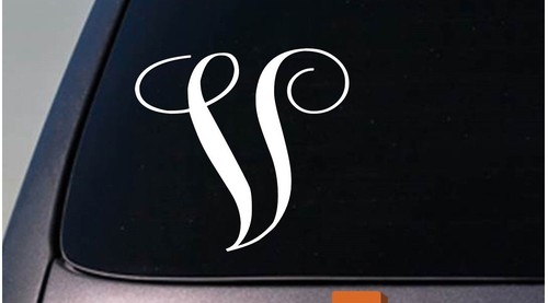 Letter monogram sticker - v,