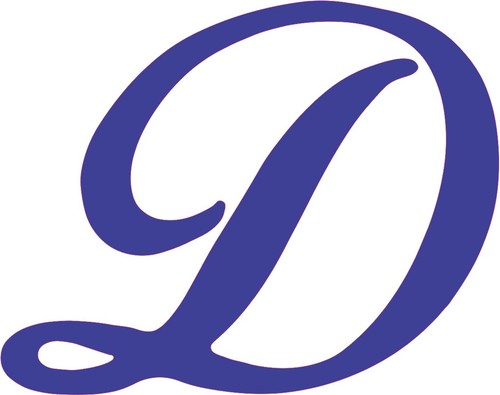 Blue cursive d - 3,