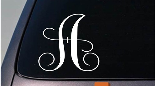 Letter monogram sticker - letter, a