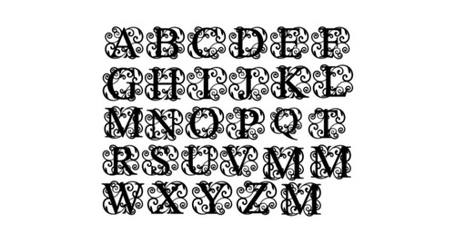 Elegant letter monogram - letter,